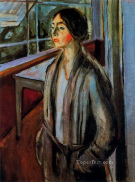 ベランダの女 1924年 エドヴァルド・ムンク Oil Paintings